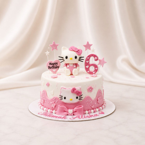 Hello Kitty 6th Birthday Cake