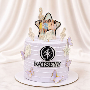 KATSEYE K Pop Theme Birthday Cake