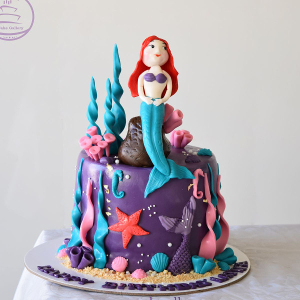 Little Mermaid Under the Sea Birthday Cake