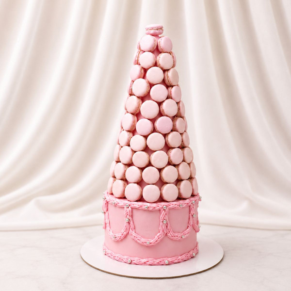 Luxury Pink Macaron Tower