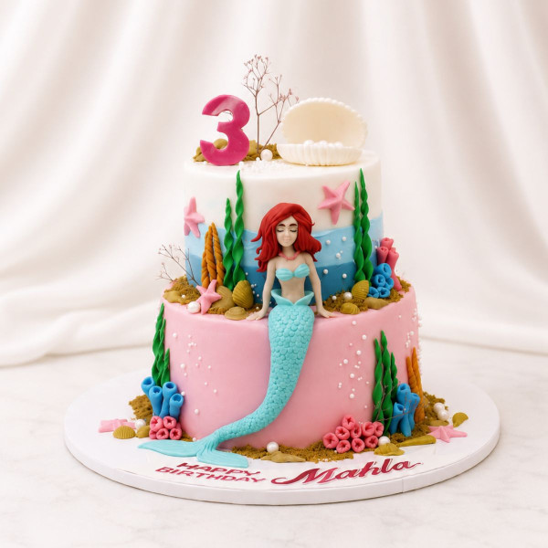 Mermaid Underwater Birthday Cake