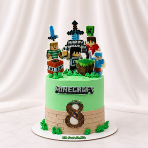 Minecraft Birthday Cake