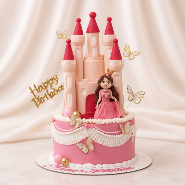 Princess Castle Birthday Cake