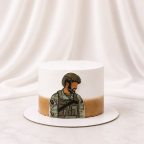 UAE Military Soldier Theme Cake