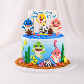 Baby Shark Theme Cake