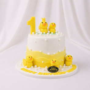Duck Theme Birthday Cake