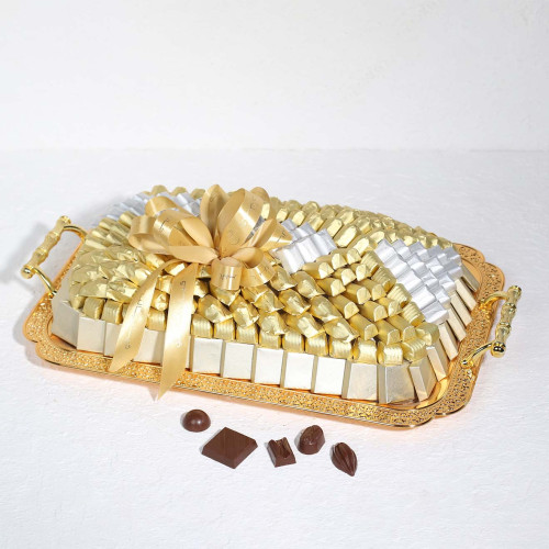 Royal Golden Chocolate Gift Tray