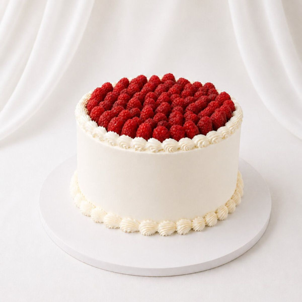Fresh Raspberry Cake
