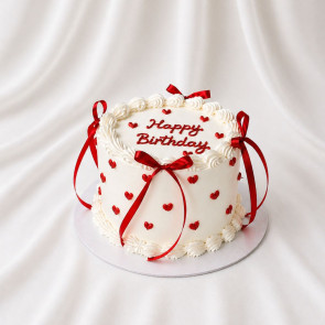 Red Ribbon Cake