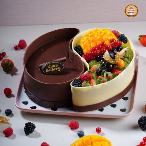 Fruit & Chocolate Cake
