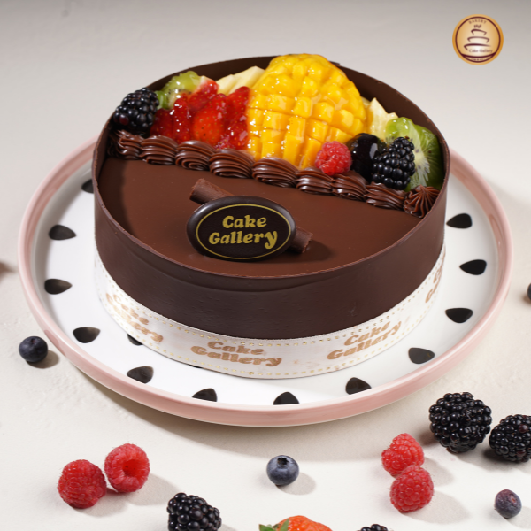 Fruit & Chocolate Cake