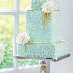 Turquoise Wedding Cake  Turquoise Wedding Cake
