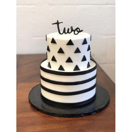 Black and White cake