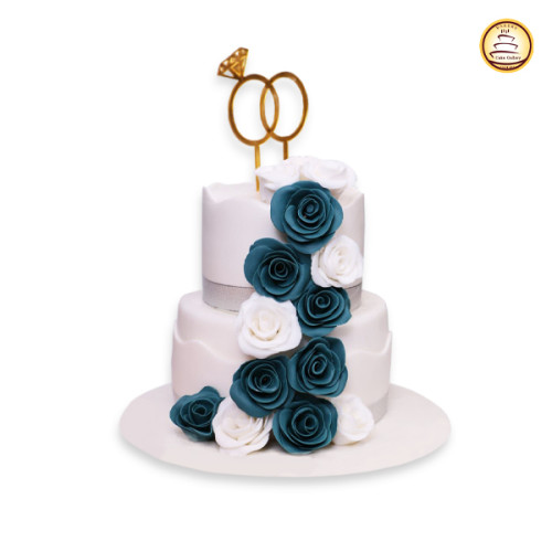 2 Layered Wedding Cake