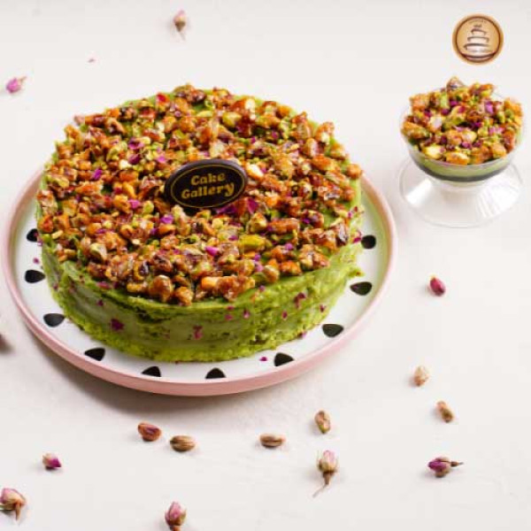 Pistachio Brulee Cake