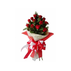 Red Rose Flower Bouquet