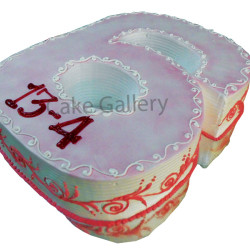 Number 6 cake Number 6 cake