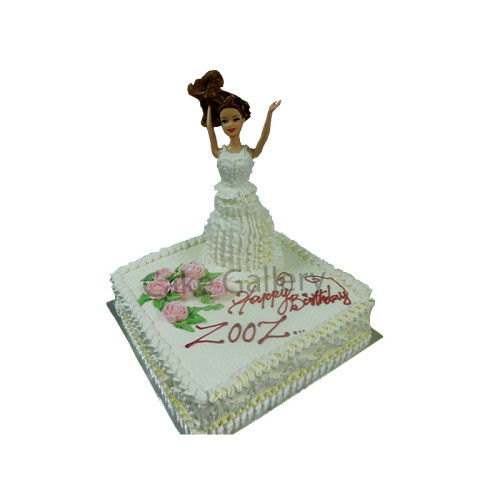 White Doll Cake