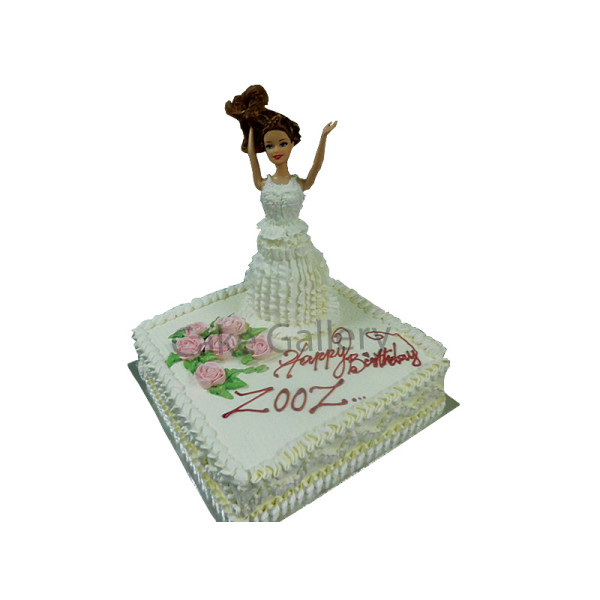 White Doll Cake