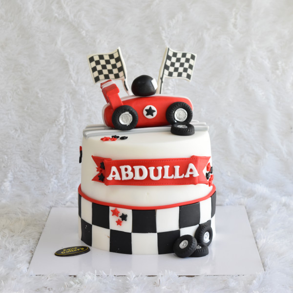 RACING CAR CAKE