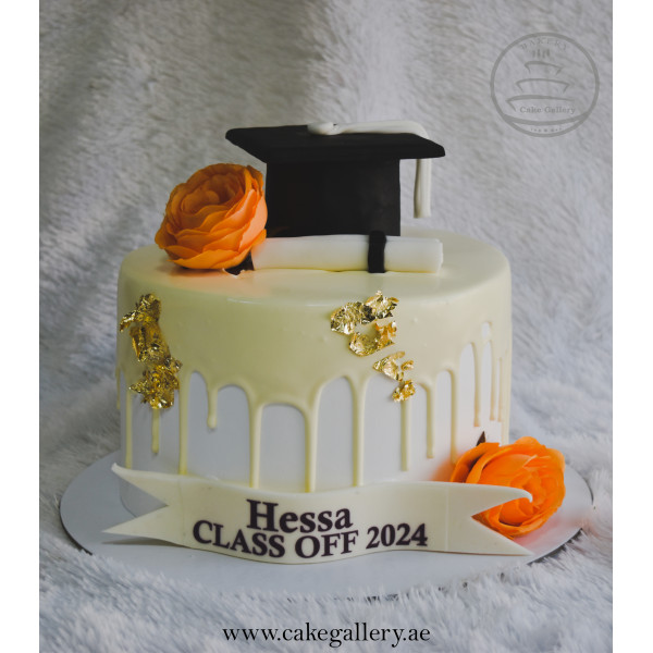 White Academic Cake