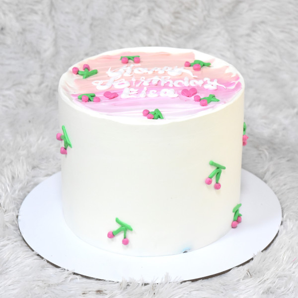 Floral Cake | Fresh Cream Cake