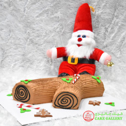 WOOD CHRISTMAS CAKE