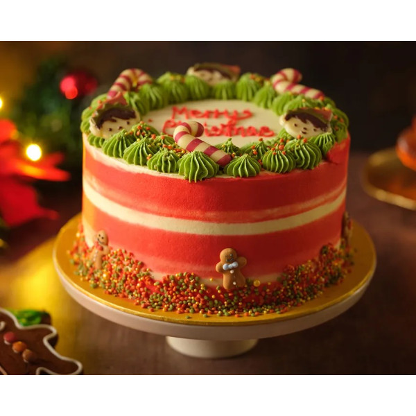 Christmas Wreath Cake
