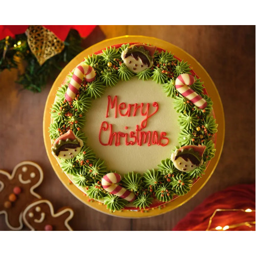 Christmas Wreath Cake