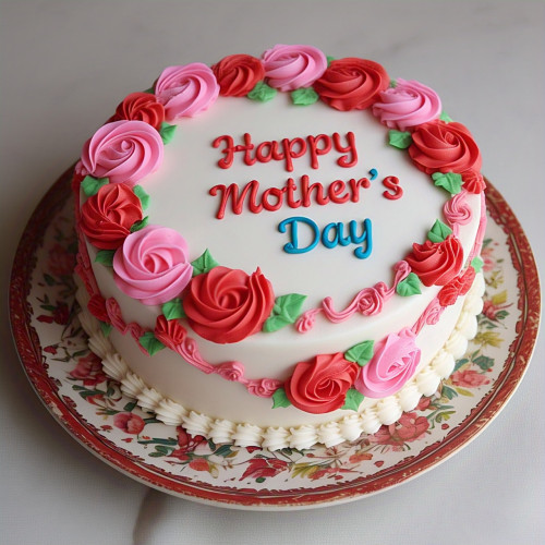 Flower Design Cake 