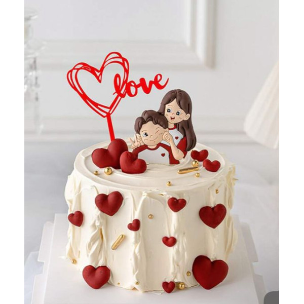 CUTE COUPLE  CAKE