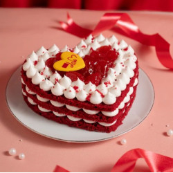 Red Heart Valentine's Day Cake Red Heart Valentine's Day Cake