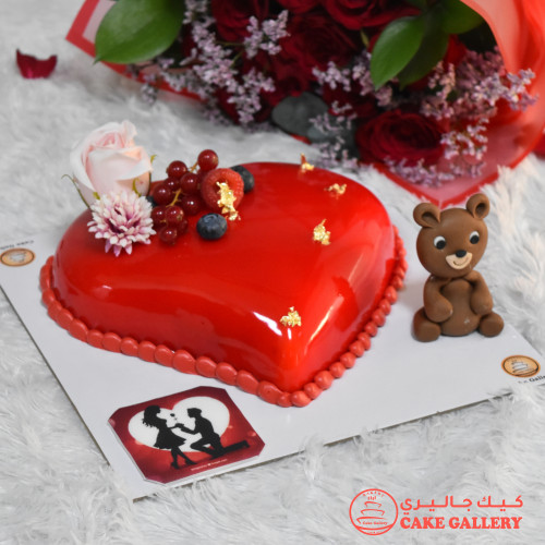 Reddish Valentine's Cake