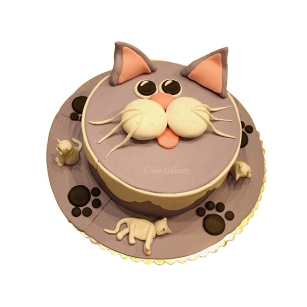 Cat Design Cake 