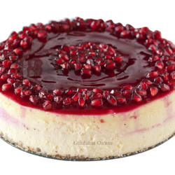 Pomegranate Cheese cake Pomegranate Cheese cake