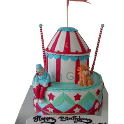 Lion and man cake Lion and man cake