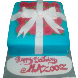 Rose Gift Box Cake Rose Gift Box Cake