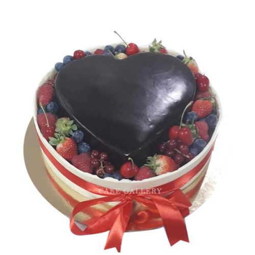 Heart shaped Rich Fruit Cake
