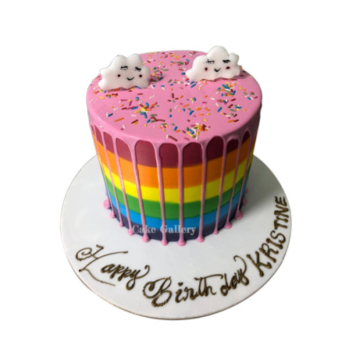 Rainbow Fondant cake