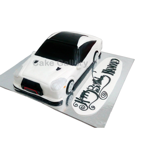 White Car Cake