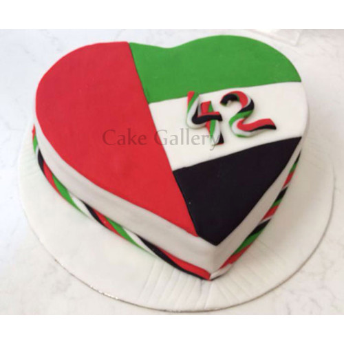 National Day Heart Cake