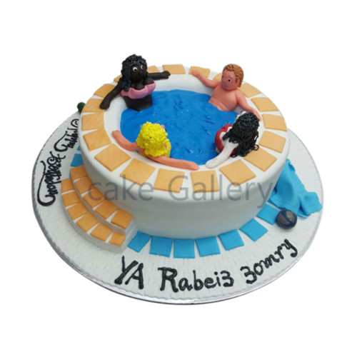 Swimming Pool cake 