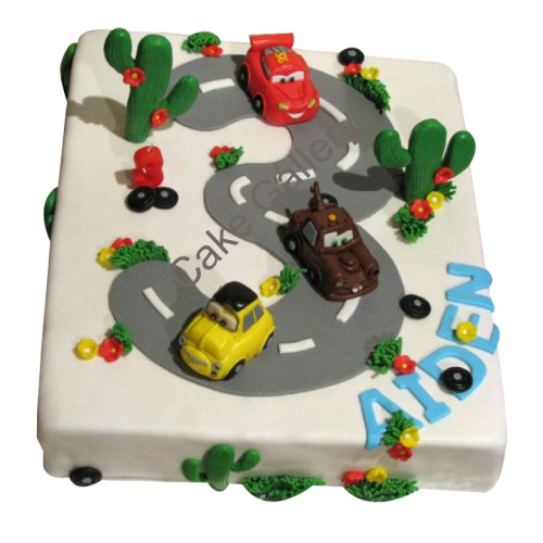 Road And The  Car Cake