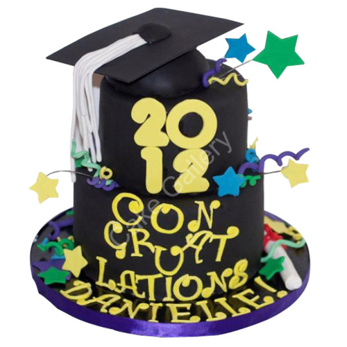 Two Layered Graduation Cake