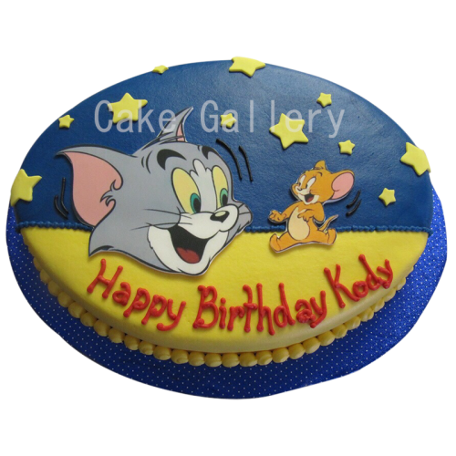 Tom & Jerry Theme Cake 