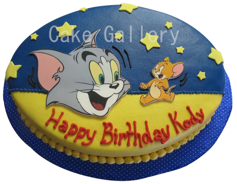 Tom and Jerry Birthday Cake - Decorated Cake by Dakota's - CakesDecor