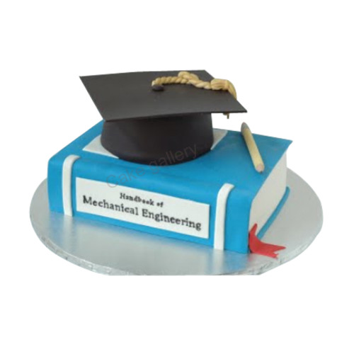 Elegant Engineering graduation cake