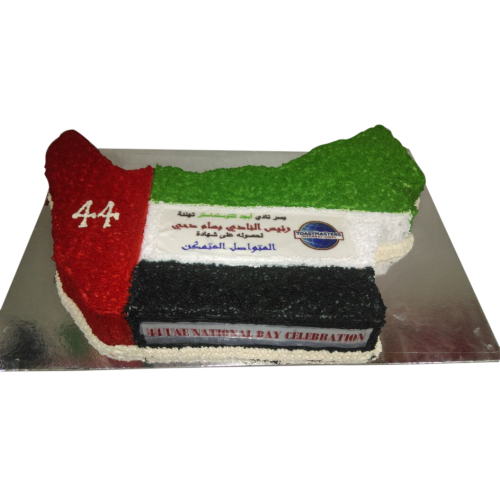 UAE Map Design Cake