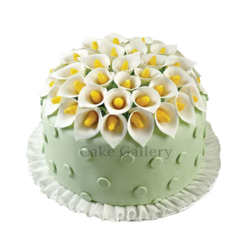 Flower Design Cake 