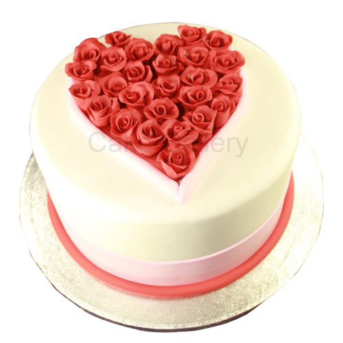 Love Rose valentine's day cake